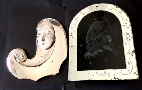 Due raffigurazioni di Madonna con Bambino, anni '30  - Asta Oltre 300 lotti ad offerta libera - Associazione Nazionale - Case d'Asta italiane