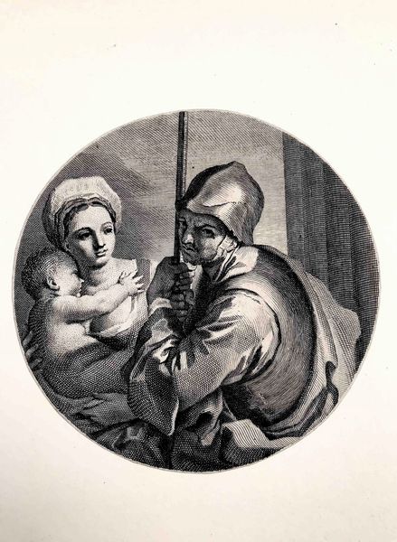Joseph Wagner (1707-1780) da Francesco Solimena (1657-1747) Maria con Bambino ed armigero  - Asta Oltre 300 lotti ad offerta libera - Associazione Nazionale - Case d'Asta italiane