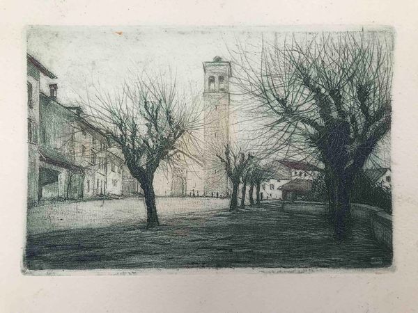 Guglielmo Baldassini (1885-1952) La chiesa di San Biagio di Cividale  - Asta Oltre 300 lotti ad offerta libera - Associazione Nazionale - Case d'Asta italiane