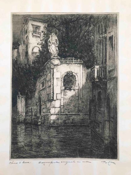 Venezia - Pericle Menin (1880-1940) Chiaro di luna  - Asta Oltre 300 lotti ad offerta libera - Associazione Nazionale - Case d'Asta italiane
