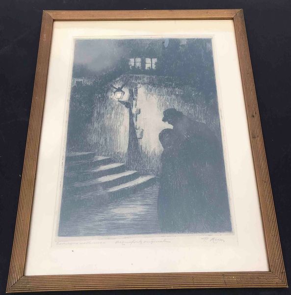 Venezia - Pericle Menin (1880-1940) Concerto notturno  - Asta Oltre 300 lotti ad offerta libera - Associazione Nazionale - Case d'Asta italiane