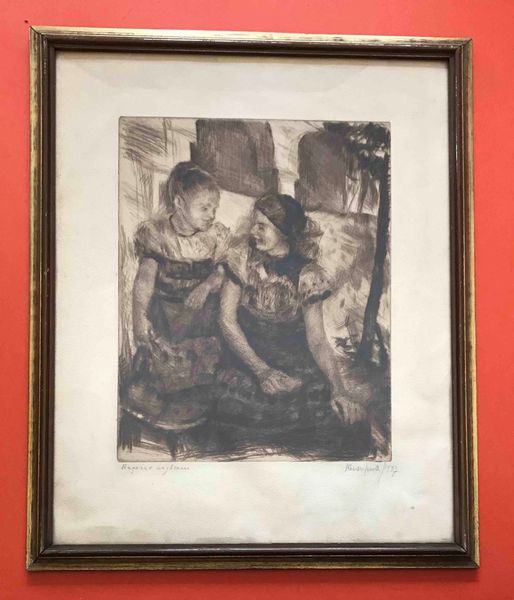 Firma non decifrata, 1937. Due incisioni Contadinelle ungheresi  - Asta Oltre 300 lotti ad offerta libera - Associazione Nazionale - Case d'Asta italiane