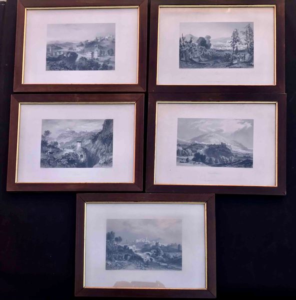 Suite di sei stampe dell'800  - Asta Oltre 300 lotti ad offerta libera - Associazione Nazionale - Case d'Asta italiane