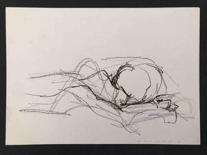 Ernesto Treccani - Due disegni con autentica Figure