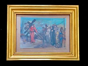 Enrico Gamba (1831-1883) Ges� e le pie donne  - Asta Oltre 300 lotti ad offerta libera - Associazione Nazionale - Case d'Asta italiane