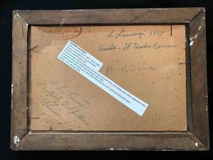 Laurenzio Laurenzi (1878-1946) Aosta, il teatro Romano  - Asta Oltre 300 lotti ad offerta libera - Associazione Nazionale - Case d'Asta italiane