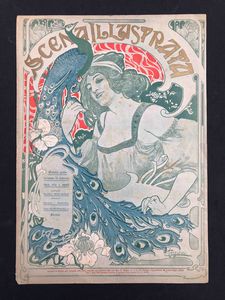 Carlo Casaltoli (1865-1903), 2 copertine per scena illustrata  - Asta Oltre 300 lotti ad offerta libera - Associazione Nazionale - Case d'Asta italiane