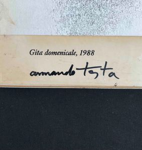 Armando Testa Gita domenicale, 1988  - Asta Oltre 300 lotti ad offerta libera - Associazione Nazionale - Case d'Asta italiane