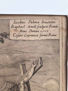 Giacomo Palma il Giovane invenit, Raphael Guidi (1540 -1615 ) incise San Gerolamo  - Asta Oltre 300 lotti ad offerta libera - Associazione Nazionale - Case d'Asta italiane