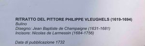 Nicolas De Larmessin (1684-1756) da Jean Baptiste de Champagne Ritratto del pittore Philippe Vleughels  - Asta Oltre 300 lotti ad offerta libera - Associazione Nazionale - Case d'Asta italiane