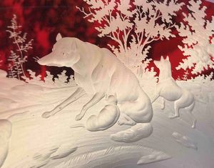 Maestro boemo. Importante alzata in cristallo  - Asta Oltre 300 lotti ad offerta libera - Associazione Nazionale - Case d'Asta italiane