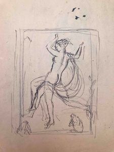 Artista ligure degli anni'20. Cartella di 11 disegni su 7 fogli  - Asta Oltre 300 lotti ad offerta libera - Associazione Nazionale - Case d'Asta italiane