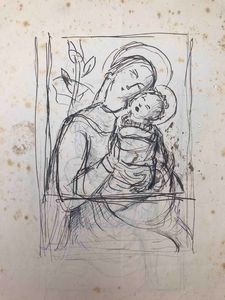 Artista ligure degli anni'20. Cartella di 11 disegni su 7 fogli  - Asta Oltre 300 lotti ad offerta libera - Associazione Nazionale - Case d'Asta italiane