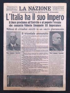 La Nazione front page e retro di 4 numeri con avvenimenti storici  - Asta Oltre 300 lotti ad offerta libera - Associazione Nazionale - Case d'Asta italiane