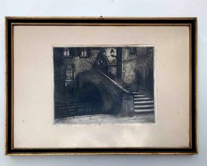 Venezia - Pericle Menin (1880-1940). 2 incisioni in cornice  - Asta Oltre 300 lotti ad offerta libera - Associazione Nazionale - Case d'Asta italiane