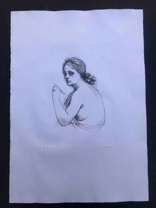 Francesco Messina - Fanciulla che disegna