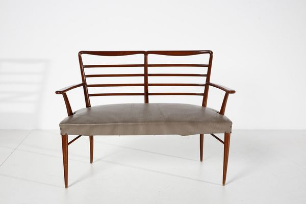 BUFFA PAOLO (1903 - 1970) : attribuito. Divano e tre poltroncine  - Asta Asta 378 | DESIGN E ARTI DECORATIVE DEL NOVECENTO - DESIGN Online - Associazione Nazionale - Case d'Asta italiane