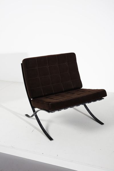 MIES VAN DER ROHE LUDWIG (1886 - 1969) : Poltrona Barcelona per Knoll  - Asta Asta 378 | DESIGN E ARTI DECORATIVE DEL NOVECENTO - DESIGN Online - Associazione Nazionale - Case d'Asta italiane