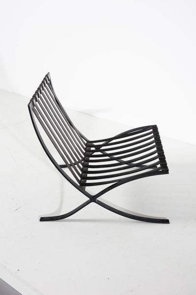 MIES VAN DER ROHE LUDWIG (1886 - 1969) : Poltrona Barcelona per Knoll  - Asta Asta 378 | DESIGN E ARTI DECORATIVE DEL NOVECENTO - DESIGN Online - Associazione Nazionale - Case d'Asta italiane