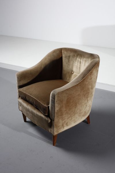 PONTI GIO (1891 - 1979) : attribuito. Coppia di poltrone  - Asta Asta 378 | DESIGN E ARTI DECORATIVE DEL NOVECENTO - DESIGN Online - Associazione Nazionale - Case d'Asta italiane