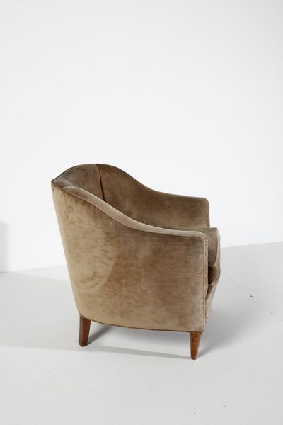 PONTI GIO (1891 - 1979) : attribuito. Coppia di poltrone  - Asta Asta 378 | DESIGN E ARTI DECORATIVE DEL NOVECENTO - DESIGN Online - Associazione Nazionale - Case d'Asta italiane