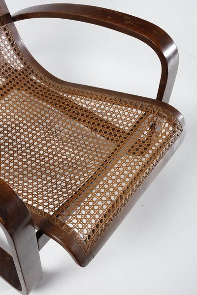 THONET, VIENNA : attribuito. Poltrona  - Asta Asta 378 | DESIGN E ARTI DECORATIVE DEL NOVECENTO - DESIGN Online - Associazione Nazionale - Case d'Asta italiane