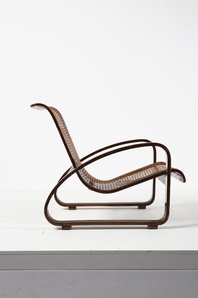 THONET, VIENNA : attribuito. Poltrona  - Asta Asta 378 | DESIGN E ARTI DECORATIVE DEL NOVECENTO - DESIGN Online - Associazione Nazionale - Case d'Asta italiane