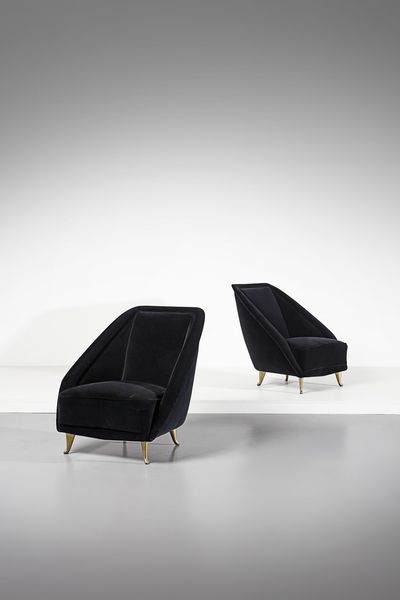 VERONESI GUGLIELMO (n. 1913) : Coppia di poltrone per Isa Bergamo  - Asta Asta 378 | DESIGN E ARTI DECORATIVE DEL NOVECENTO - DESIGN Online - Associazione Nazionale - Case d'Asta italiane