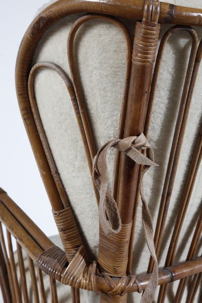 CARMINATI LIO : attribuito. Poltrona a dondolo per Casa & Giardino  - Asta Asta 378 | DESIGN E ARTI DECORATIVE DEL NOVECENTO - DESIGN Online - Associazione Nazionale - Case d'Asta italiane