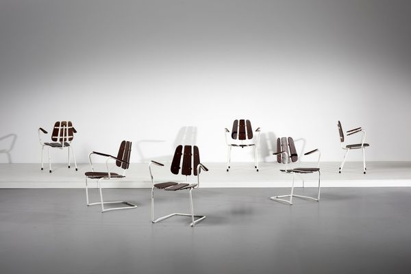 PERSSONS HERMAN : Sei sedie per Jarn & Tramanufaktur Bjarnum  - Asta Asta 378 | DESIGN E ARTI DECORATIVE DEL NOVECENTO - DESIGN Online - Associazione Nazionale - Case d'Asta italiane