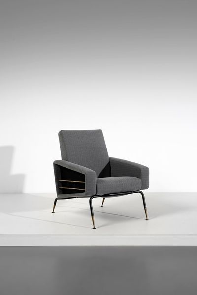 VAN RIJCK GEORGES : Poltrona reclinabile  - Asta Asta 378 | DESIGN E ARTI DECORATIVE DEL NOVECENTO - DESIGN Online - Associazione Nazionale - Case d'Asta italiane