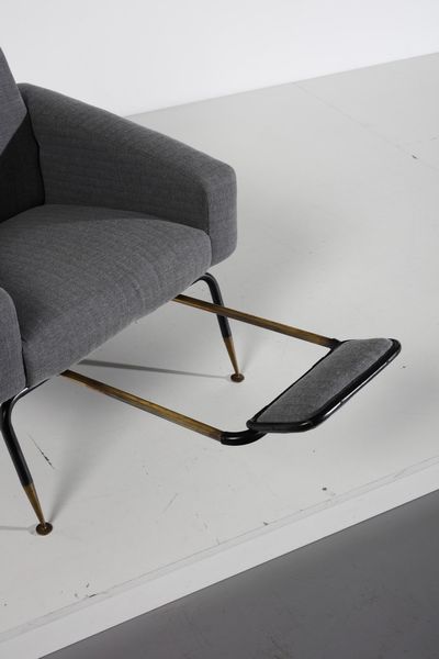 VAN RIJCK GEORGES : Poltrona reclinabile  - Asta Asta 378 | DESIGN E ARTI DECORATIVE DEL NOVECENTO - DESIGN Online - Associazione Nazionale - Case d'Asta italiane