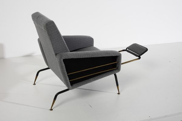 VAN RIJCK GEORGES : Poltrona reclinabile  - Asta Asta 378 | DESIGN E ARTI DECORATIVE DEL NOVECENTO - DESIGN Online - Associazione Nazionale - Case d'Asta italiane