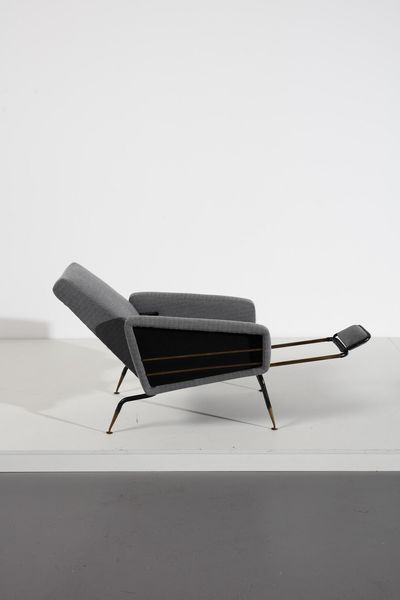 VAN RIJCK GEORGES : Poltrona reclinabile  - Asta Asta 378 | DESIGN E ARTI DECORATIVE DEL NOVECENTO - DESIGN Online - Associazione Nazionale - Case d'Asta italiane