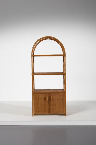 MANIFATTURA ITALIANA : Libreria  - Asta Asta 378 | DESIGN E ARTI DECORATIVE DEL NOVECENTO - DESIGN Online - Associazione Nazionale - Case d'Asta italiane