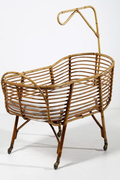 MANIFATTURA ITALIANA : Culla  - Asta Asta 378 | DESIGN E ARTI DECORATIVE DEL NOVECENTO - DESIGN Online - Associazione Nazionale - Case d'Asta italiane