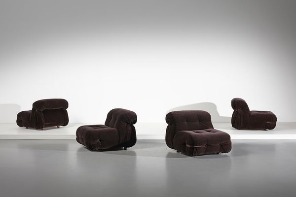 MANIFATTURA ITALIANA : Quattro poltrone  - Asta Asta 378 | DESIGN E ARTI DECORATIVE DEL NOVECENTO - DESIGN Online - Associazione Nazionale - Case d'Asta italiane