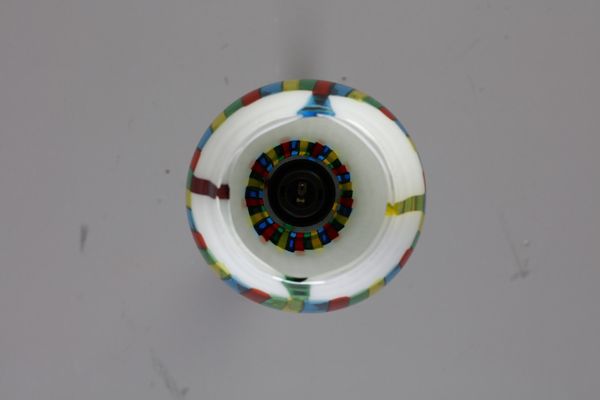 FUGA ANZOLO : Lampada a sospensione Bandiere per AVEM  - Asta Asta 378 | DESIGN E ARTI DECORATIVE DEL NOVECENTO - DESIGN Online - Associazione Nazionale - Case d'Asta italiane