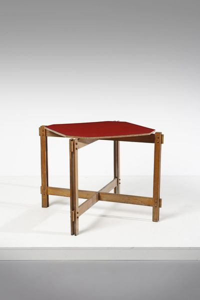 PARISI ICO (1916 - 1996) : attribuito. Tavolo da gioco  - Asta Asta 378 | DESIGN E ARTI DECORATIVE DEL NOVECENTO - DESIGN Online - Associazione Nazionale - Case d'Asta italiane