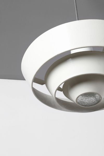 TORLASCO OSCAR (1934 - 2004) : attribuito. Tre lampade a sospensione  - Asta Asta 378 | DESIGN E ARTI DECORATIVE DEL NOVECENTO - DESIGN Online - Associazione Nazionale - Case d'Asta italiane