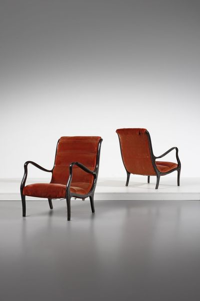 LONGHI EZIO : Coppia di poltrone Mitzi per Elam  - Asta Asta 378 | DESIGN E ARTI DECORATIVE DEL NOVECENTO - DESIGN Online - Associazione Nazionale - Case d'Asta italiane