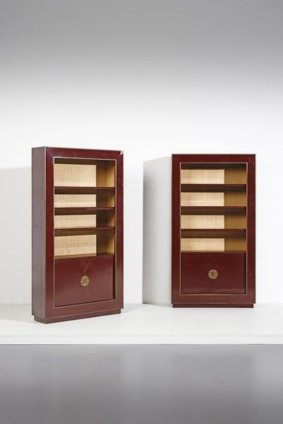 PAPIRI MAX : Coppia di librerie per Studio A, Roma  - Asta Asta 378 | DESIGN E ARTI DECORATIVE DEL NOVECENTO - DESIGN Online - Associazione Nazionale - Case d'Asta italiane