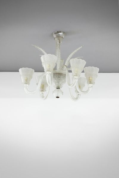 BAROVIER & TOSO : Lampada a sospensione  - Asta Asta 378 | DESIGN E ARTI DECORATIVE DEL NOVECENTO - DESIGN Online - Associazione Nazionale - Case d'Asta italiane