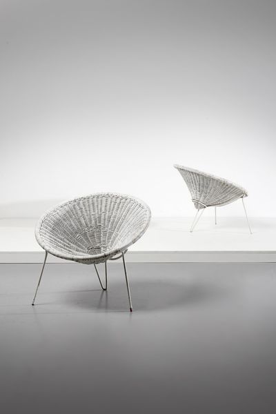 MANIFATTURA ITALIANA : Coppia di poltroncine da esterno  - Asta Asta 378 | DESIGN E ARTI DECORATIVE DEL NOVECENTO - DESIGN Online - Associazione Nazionale - Case d'Asta italiane