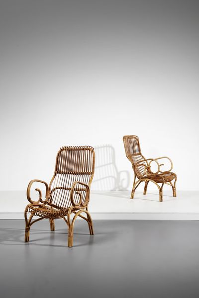 MANIFATTURA ITALIANA : Coppia di sedie  - Asta Asta 378 | DESIGN E ARTI DECORATIVE DEL NOVECENTO - DESIGN Online - Associazione Nazionale - Case d'Asta italiane