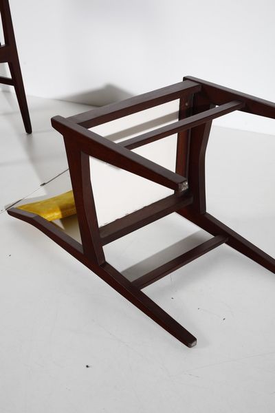 MANIFATTURA ITALIANA : Sei sedie  - Asta Asta 378 | DESIGN E ARTI DECORATIVE DEL NOVECENTO - DESIGN Online - Associazione Nazionale - Case d'Asta italiane