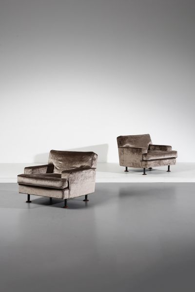 ZANUSO MARCO (1916 - 2001) : Coppia di poltrone Square per Arflex  - Asta Asta 378 | DESIGN E ARTI DECORATIVE DEL NOVECENTO - DESIGN Online - Associazione Nazionale - Case d'Asta italiane