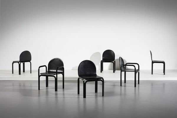 AULENTI GAE (1927 - 2012) : Sei sedie Orsay per Knoll  - Asta Asta 378 | DESIGN E ARTI DECORATIVE DEL NOVECENTO - DESIGN Online - Associazione Nazionale - Case d'Asta italiane