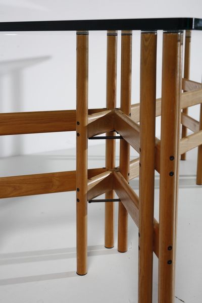 GIAMPIERO VITELLI & TITINA AMMANNATI : Tavolo collezione TA.LE.SE. per Misura Emme  - Asta Asta 378 | DESIGN E ARTI DECORATIVE DEL NOVECENTO - DESIGN Online - Associazione Nazionale - Case d'Asta italiane