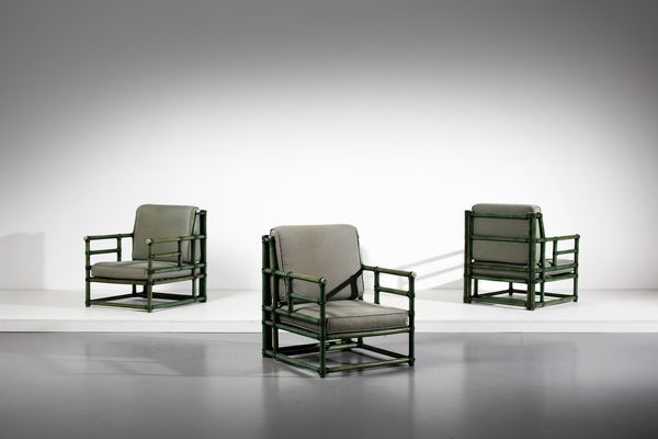 GASPARUCCI ITALO : Tre poltrone  - Asta Asta 378 | DESIGN E ARTI DECORATIVE DEL NOVECENTO - DESIGN Online - Associazione Nazionale - Case d'Asta italiane